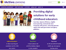 Tablet Screenshot of iactivelearning.com